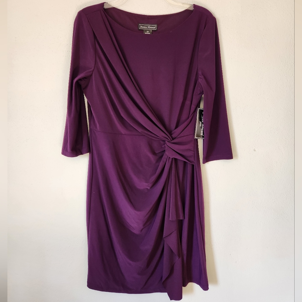 Jessica Howard/ Purple Wrap Dress